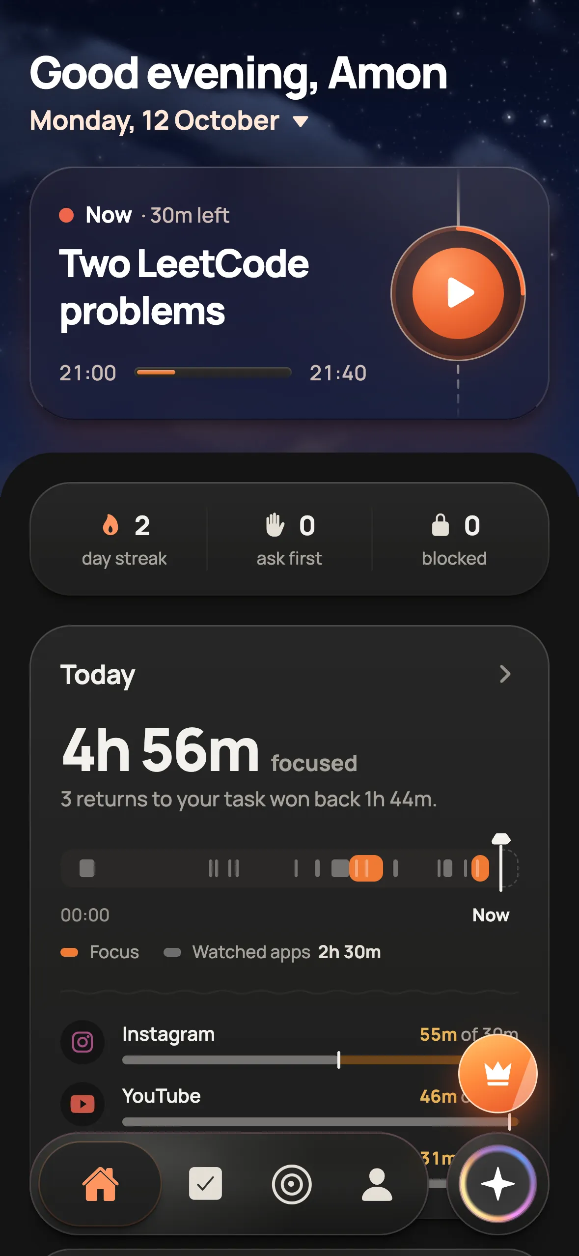 Floe on iPhone: app blocker for iphone
